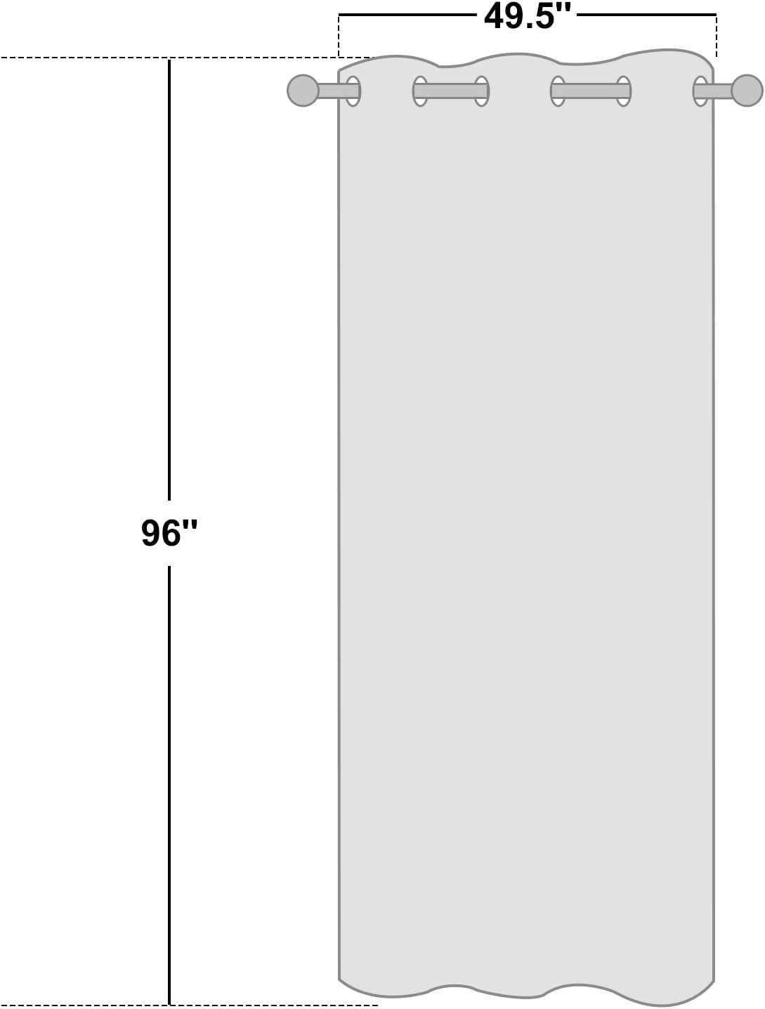 NICETOWN Moroccan Blue Blackout Curtains - 96" Long Sound Reducing & Heat Blocking Panels | 55" Wide, 2 Pieces