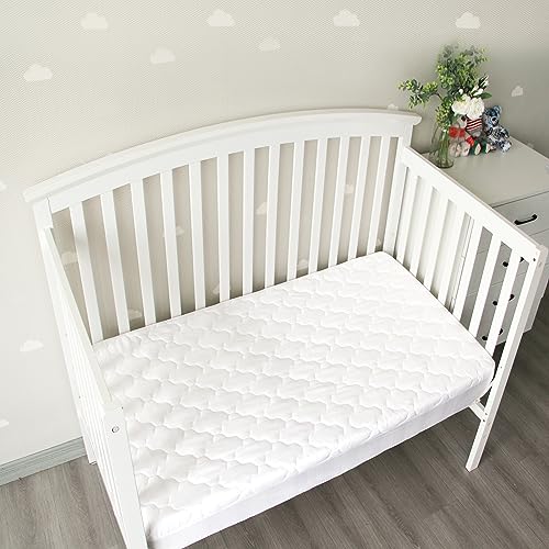 Biloban Waterproof Crib Mattress Protector Pad - 52x28 Quilted & Noiseless