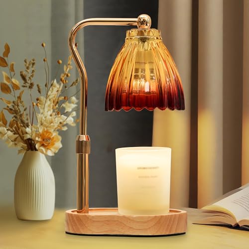 Dimmable Candle Warmer Lamp with Timer - Gold Wax Warmer