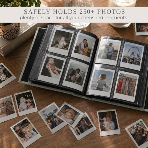 Linen Photo Album for 2x3-inch Instant Photos - Holds 240 Pictures