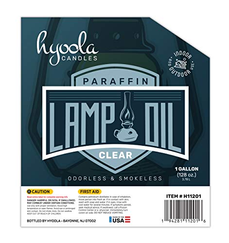 Clear Liquid Paraffin Lamp Oil - Smokeless Clean Burning Fuel, 1 Gallon (2 Pack)