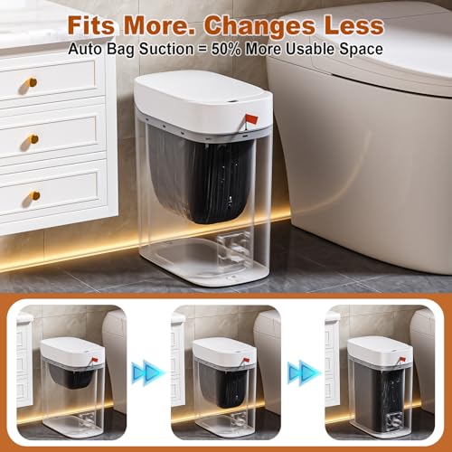 Automatic Motion Sensor Trash Can, 3.5 Gallon Rechargeable Garbage Bin