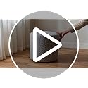 Round Grey Boucle Ottoman - 17.7-Inch Soft Foam Footrest & Extra Seat