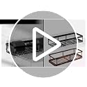 Moforoco Black Shower Caddy Shelf Organizer 2-Pack, Self Adhesive Wall Mount Metal Bathroom Storage Basket