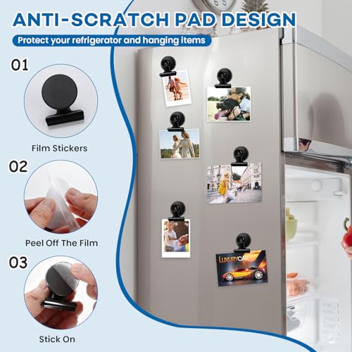 20-Pack Heavy Duty Magnetic Clips for Photos, Fridge, and Office Organization