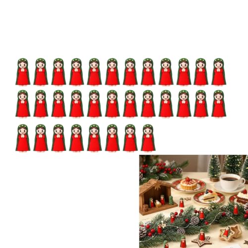 GPUHPO 30pcs Mini Virgin Mary Figurines Religious Nativity & Easter Decor