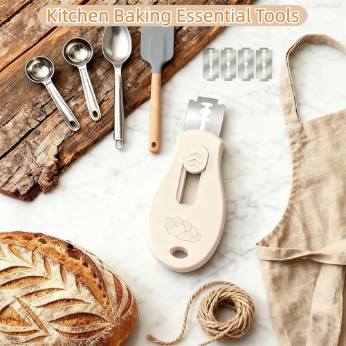 Magnetic Sourdough Scoring Tool - Bread Lame Knife with 5 Replacement Blades