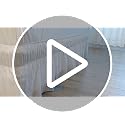 Queen Wrap-Around Bed Skirt with Elastic Strap - 16 Inch Drop Ruffle White