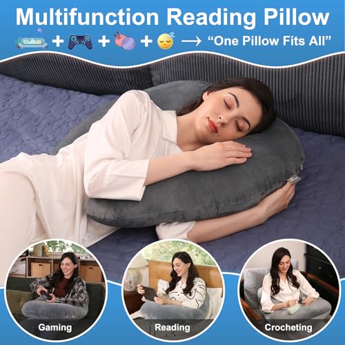 Ergonomic U-Shape Gaming & Lap Pillow for Comfort & Support
