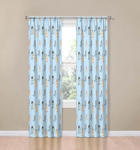 Bluey Blackout Curtains for Kids Bedroom - 42" x 84" Set of 2