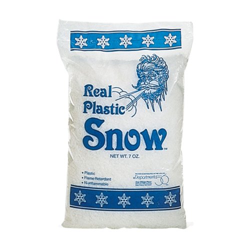 Artificial Decorative Snow for Holiday Village Displays, 7 Ounce Bag