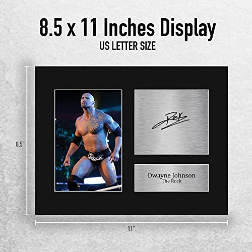 Dwayne Johnson The Rock Signed Autograph Printed Photo Display 8.5x11