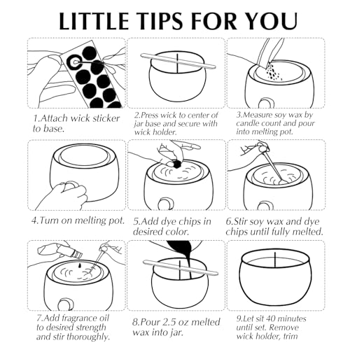 24 Empty Candle Tins 2.5 oz with Lids - Candle Making Kit