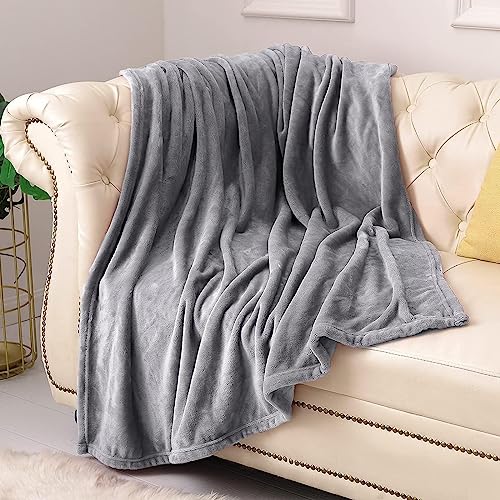 KMUSET Fleece Throw Blanket - Super Soft Lightweight Microfiber Bed Blanket