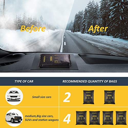 Rechargeable Silica Gel Car Dehumidifier 500g 2-Pack Moisture Absorber