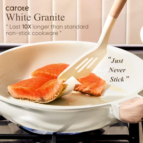 14-Piece Nonstick Cookware Set - Granite Pots and Pans Set, Induction Ready