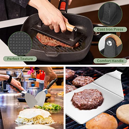 35-Piece Flat Top Griddle Accessories Kit - Stainless Steel BBQ Tool Set