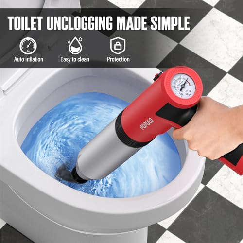 Electric Toilet Plunger, Air Powered Drain Clog Remover for Household Use