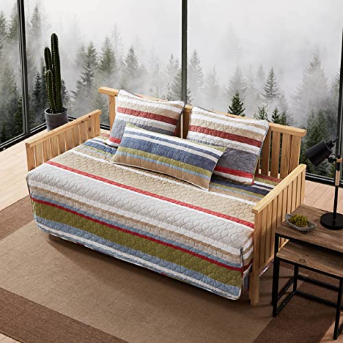 4-Piece Cotton Daybed Cover Set - All-Season Quilted Lodge Bedding