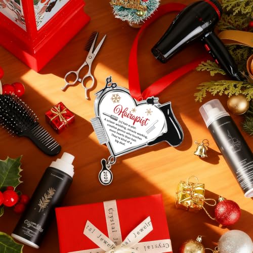 Sophena Silver Large Hairdresser Christmas Ornament 2026 – Hair Stylist Scissors & Tools Keepsake