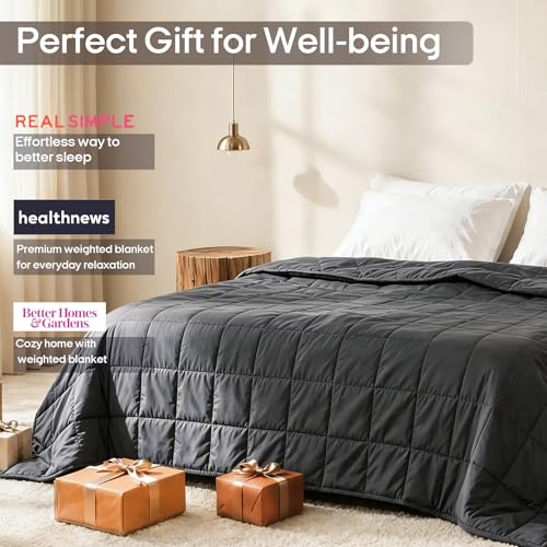 20lb Weighted Blanket for Adults - 60x80 Inch Cooling Queen Size
