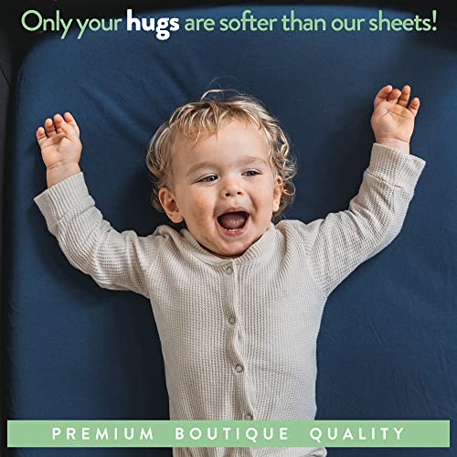 Joey + Joan 100% Jersey Cotton Fitted Bassinet Sheets 20x30 - 2 Pack