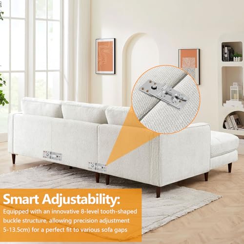 Heavy Duty Sectional Couch Connectors, Adjustable Interlocking Sofa Clamps