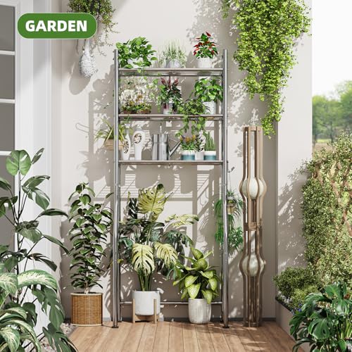 3-Tier Over-the-Toilet Storage Rack with Paper Holder and Hooks, Chrome