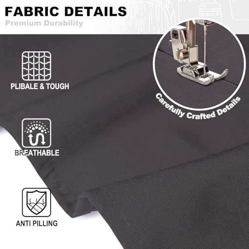 Unisex Chef Apron with Cross Back Straps and 4 Pockets for Kitchen Cooking