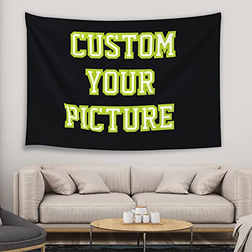 Custom Photo Tapestry Wall Hanging - Personalized 60x40 Inch Decor