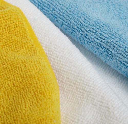 Amazon Basics Microfiber Cleaning Cloths 24-Pack 16" x 12" Assorted