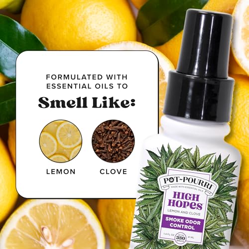 Poo-Pourri Pot-Pourri Smoke Odor Spray 1.4 Fl Oz Natural Lemon & Clove