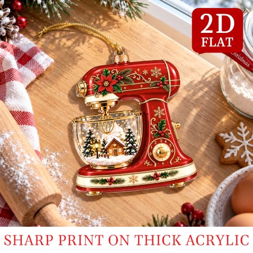 Baking Ornaments for Christmas Tree, Mixer Ornament, Gifts Women