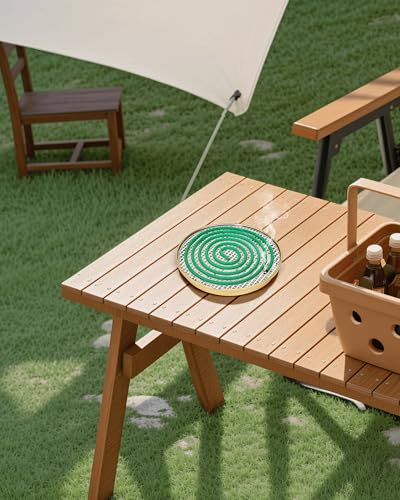 Citronella Incense Coils for Outdoor Use - 20 Pack with Metal Stand