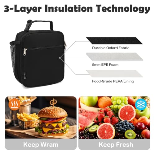 Kids Insulated Lunch Box - Soft Thermal Meal Cooler Bag for School