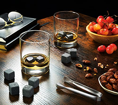 9-Pack Whiskey Stones Set – Reusable Soapstone Chilling Cubes for Spirits & Beverages