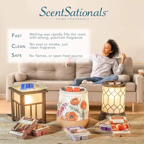 Pumpkin Spice Scented Wax Melts - 24 Cubes, Cinnamon & Clove Fragrance