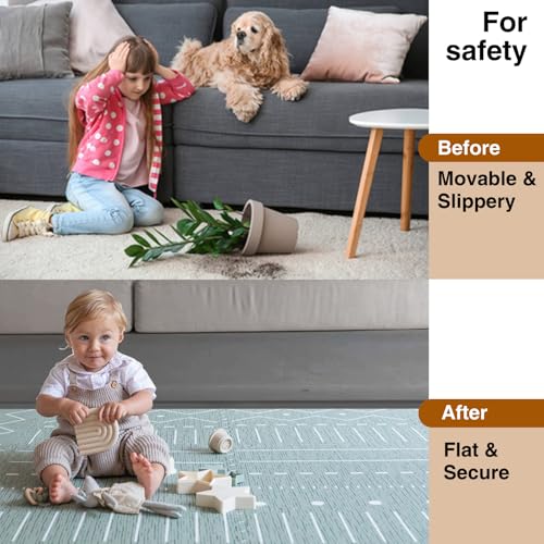 Carpet Edge Trim Binding, 20Ft Self-Adhesive Rug Transition Strip for Floors
