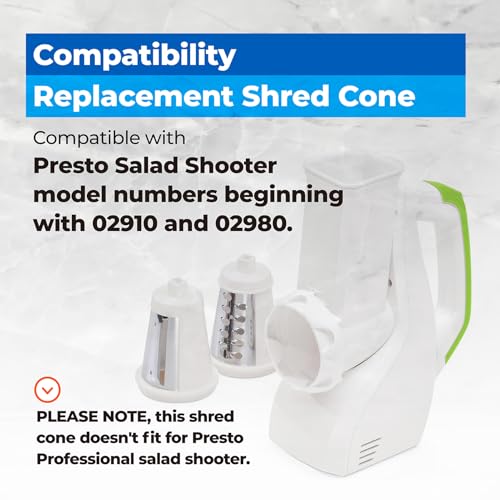Shredder Cone Replacement Part for Electric Salad Shooter Kitchen Slicers