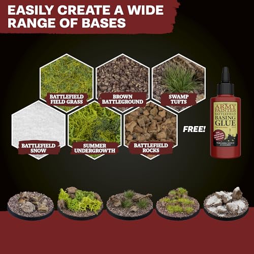 Miniature Basing Kit for Wargaming Terrain and Model Dioramas