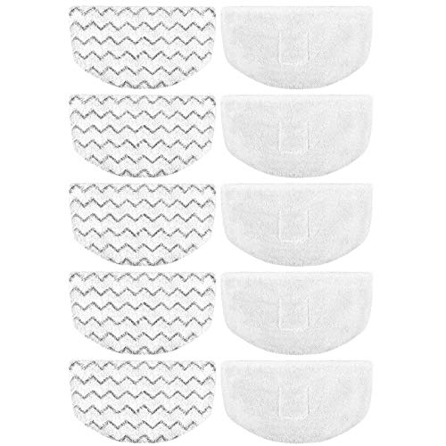 10-Pack Microfiber Steam Mop Replacement Pads for Hard Floor Cleaners