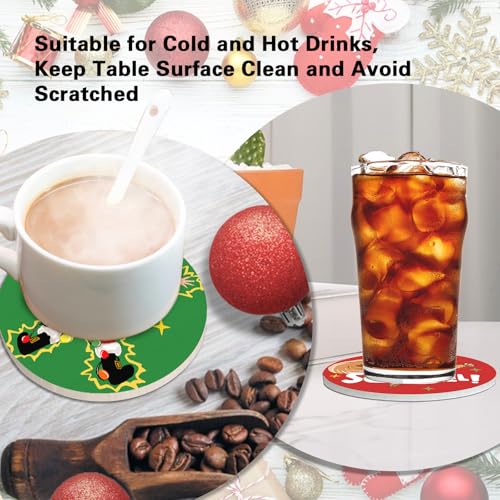 Christmas Vacation Drink Coasters Set of 6 with Holder - Classic Movie Design