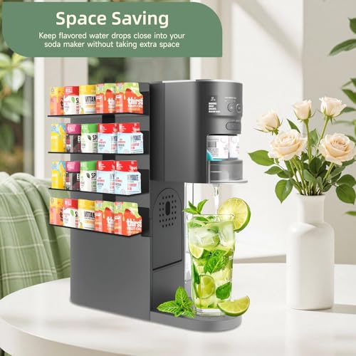 20-Capacity Flavor Pod Storage Rack for Soda Maker, Metal Organizer