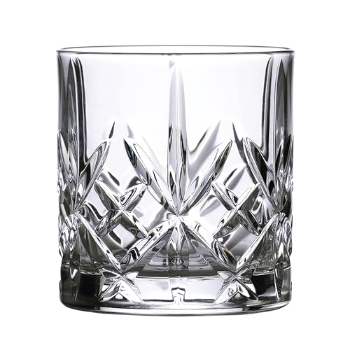 Maxwell Crystal Tumbler Glasses, 11 oz, Set of 4