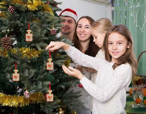 Perfume Bottle Christmas Ornament - Metal Makeup & Fragrance Tree Decor