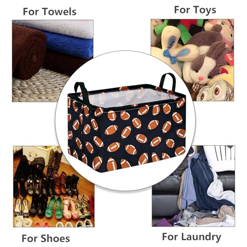 Collapsible Kids Toy Storage Bin - Linen Fabric Nursery Laundry Basket