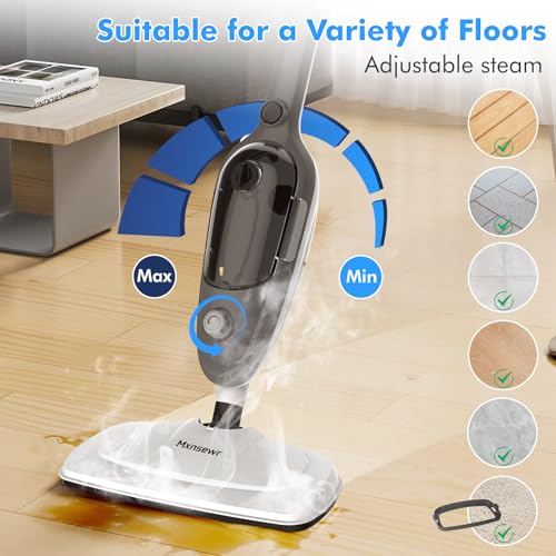 All-in-One Steam Mop and Handheld Steam Cleaner with 11 Accessories