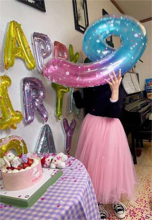 Starry Sky 40-Inch Number 9 Balloon - Giant 9th Birthday Party Decoration | Foil Party Supplies