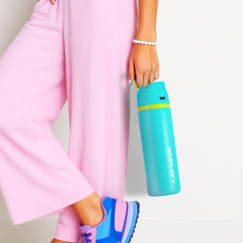 Simplefy SIMPLEFY 32oz Insulated Stainless Steel Water Bottle with Straw and Locking Lid – BPA-Free, Leak-Proof, Double Wall Travel Tumbler for Sports, Gym, and Everyday Use