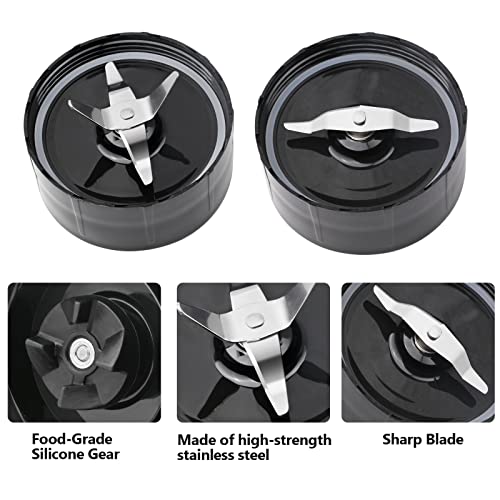 250W Blender Blade Replacement Set with Gaskets for 250W Personal Blenders